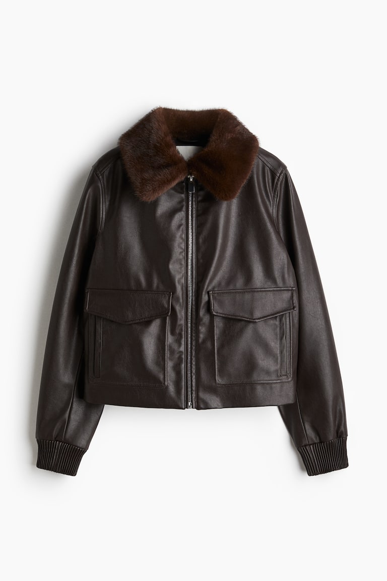 Coated Jacket With Collar