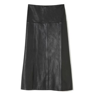 Cefinn Leather Midi Skirt
