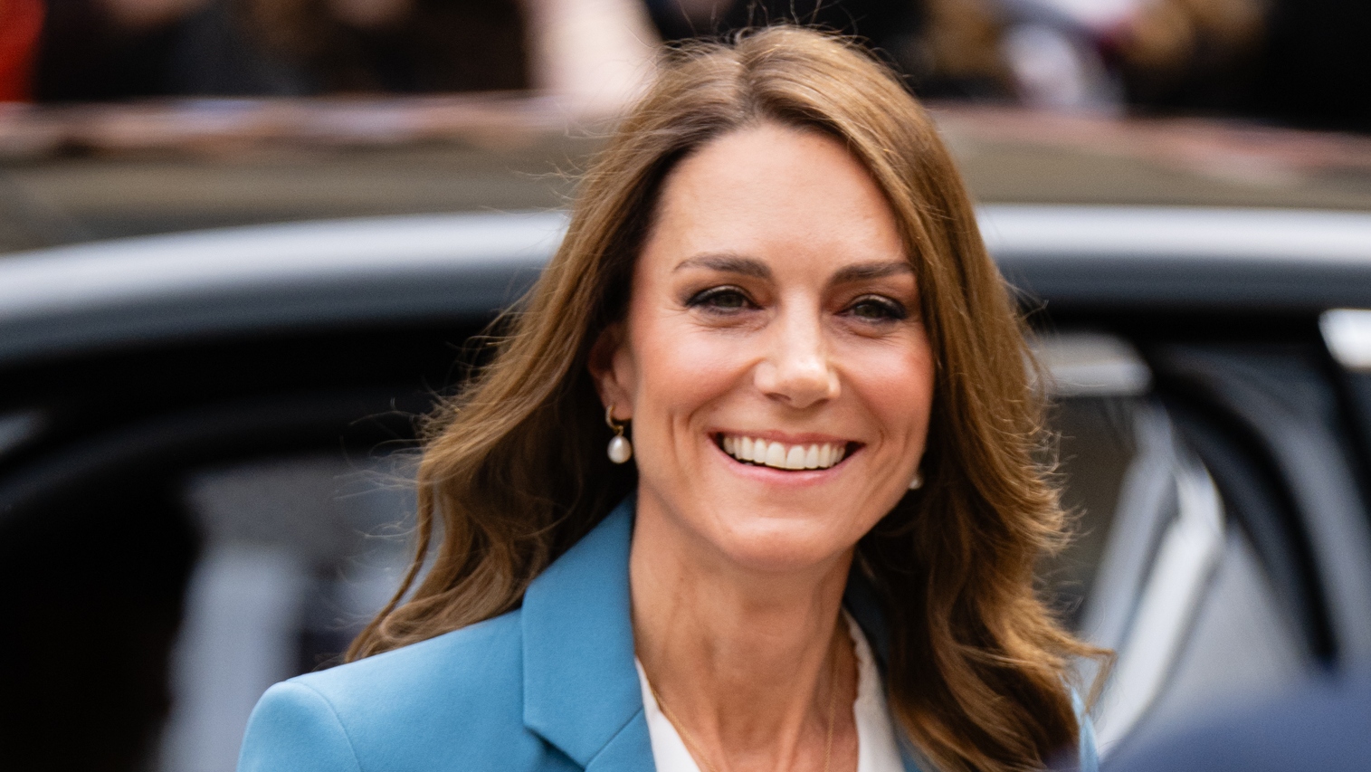 Catherine, Princess of Wales visits the Piazza Camillo Prampolini where she is welcomed to the city at Reggio Emilia&rsquo;s Town Hall