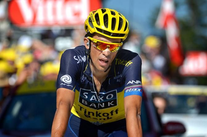 Alberto Contador, defeated after the final mountain stage.