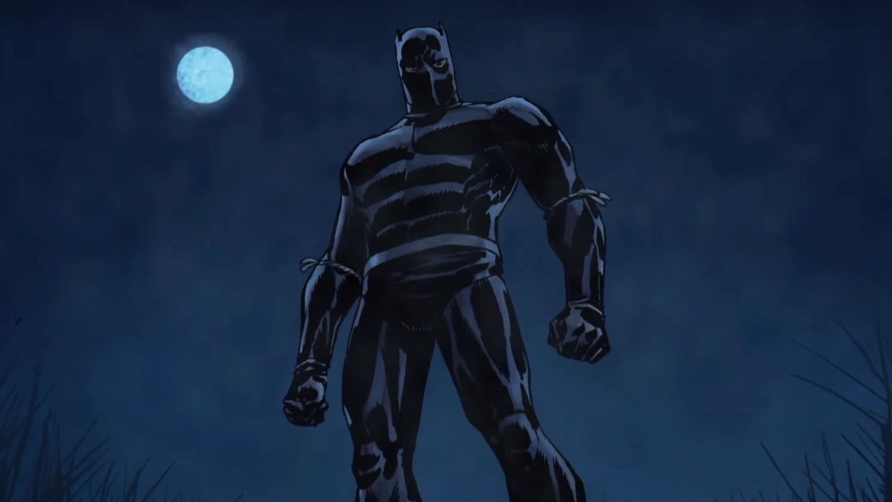 T'Challa, voiced by Djimon Hounsou, in Black Panther