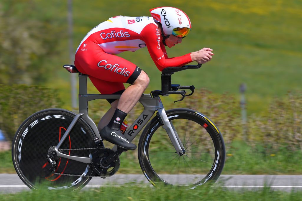 ORON SWITZERLAND APRIL 27 Tom Bohli of Switzerland and Team Cofidis during the 74th Tour De Romandie 2021 Prologue a 405km Individual Time Trial stage from Oron to Oron 700m ITT TDR2021 TDRnonstop UCIworldtour on April 27 2021 in Oron Switzerland Photo by Luc ClaessenGetty Images