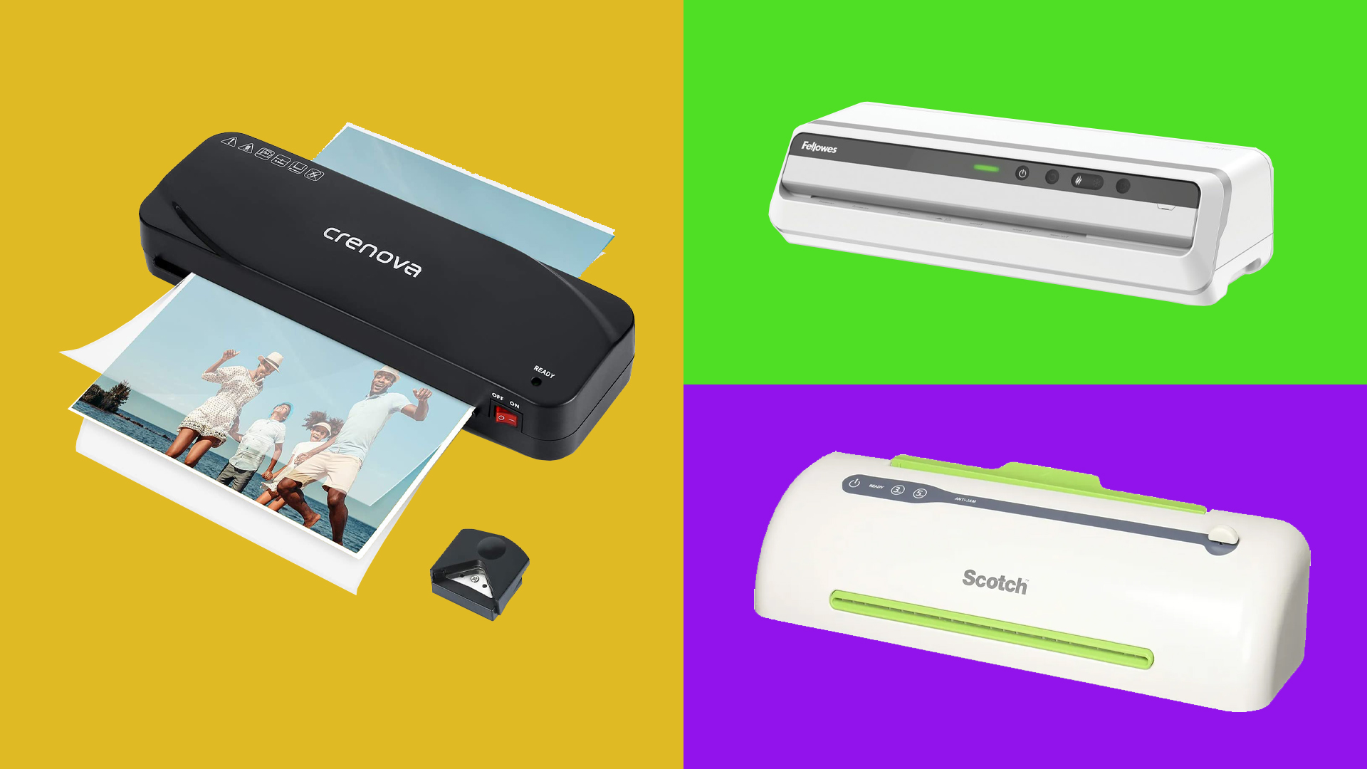 Three of the best laminators for creatives. 