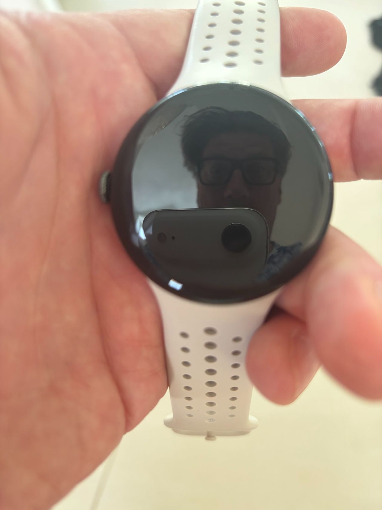 alleged Pixel Watch 5 in a man's hand