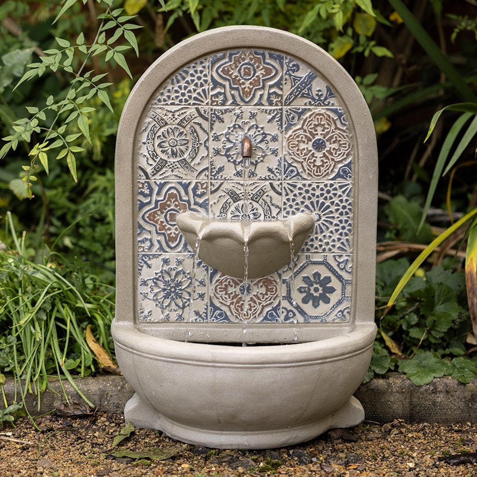 Mosaic Water Feature in Blue