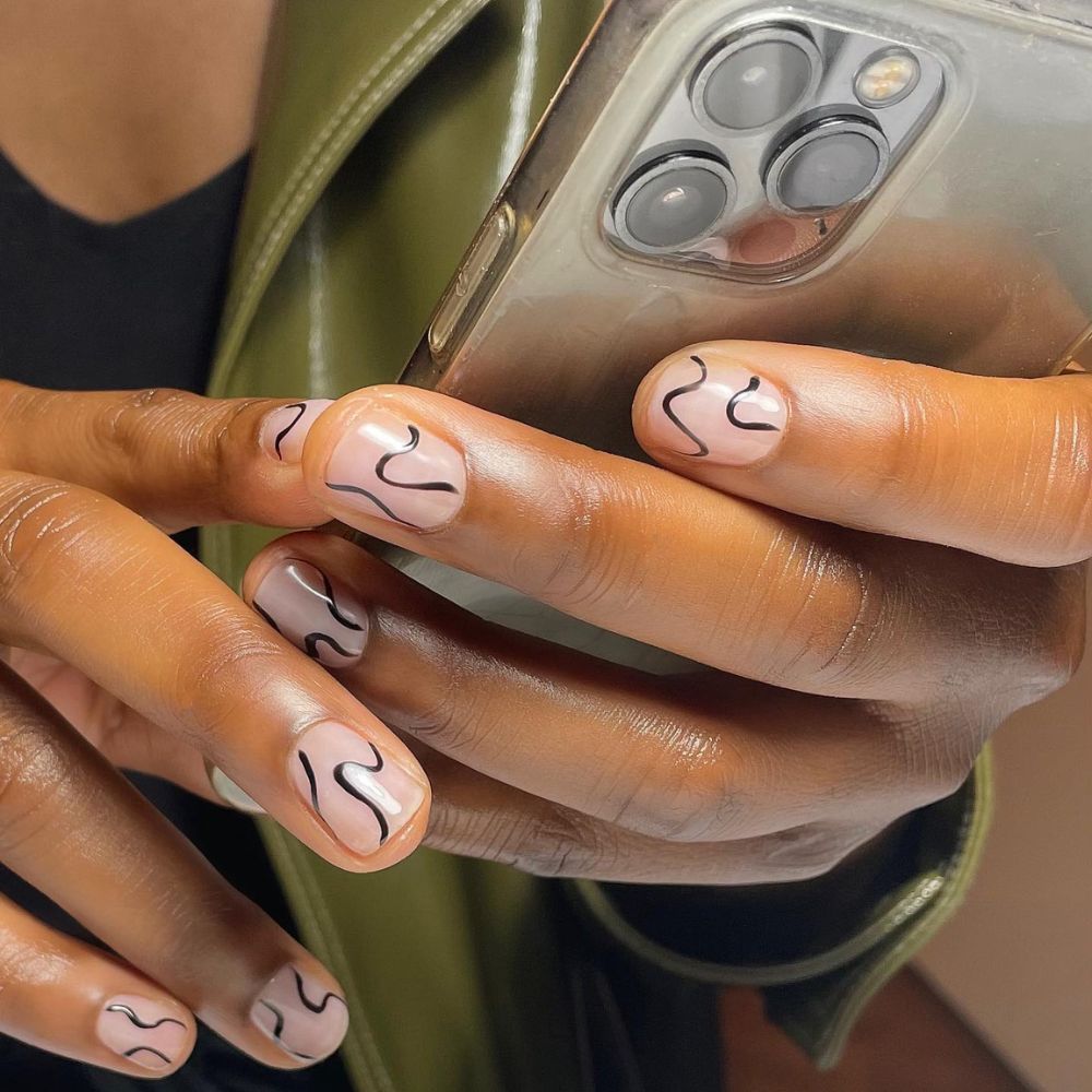 Easy Abstract Stenciled Nail Art for Beginners