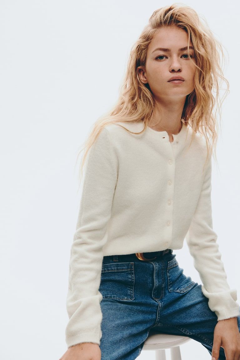 Fine-Knit Cardigan