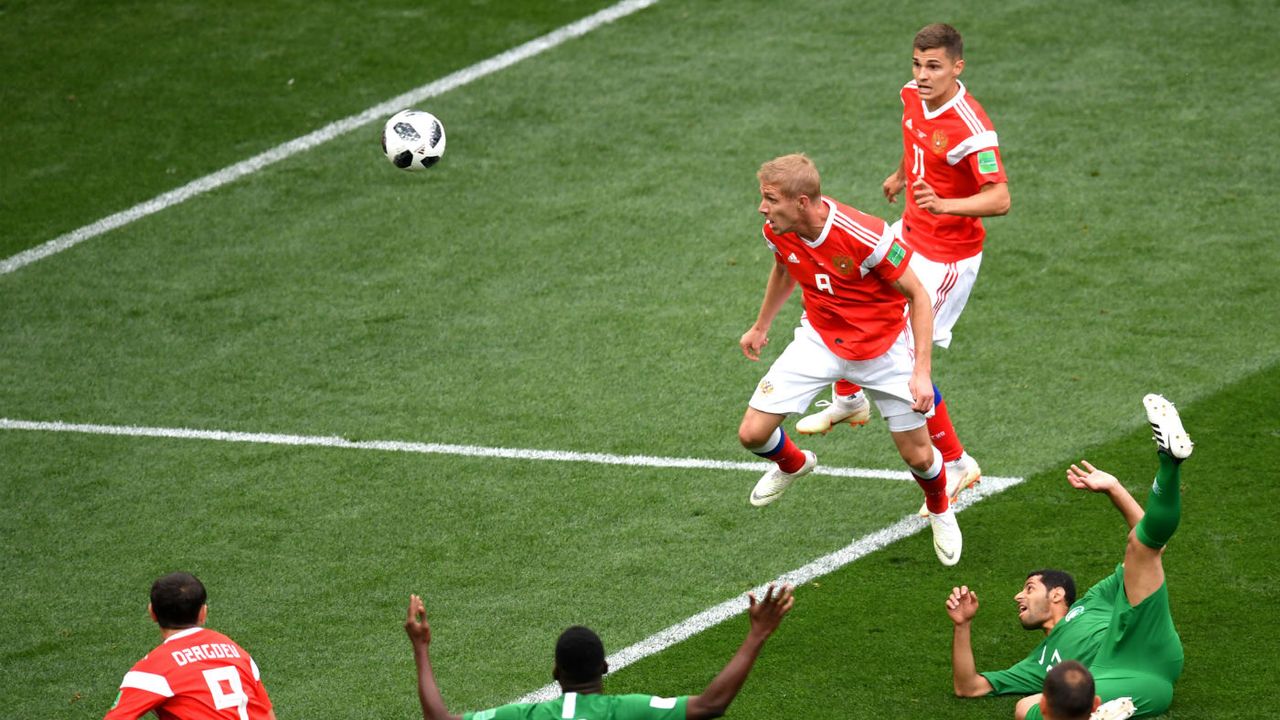 Iury Gazinsky goal Russia vs. Saudi Arabia World Cup