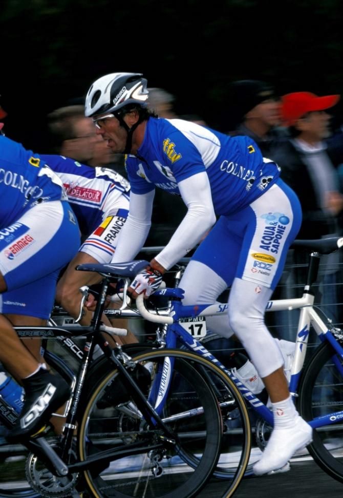 Mario Cipollini (Italy) during the 2002 Worlds which he would win