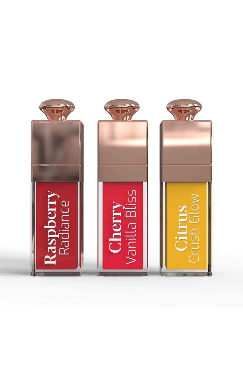 Nourishing Lip Oil Set - 3 -Flavors of Moisturizing Shine
