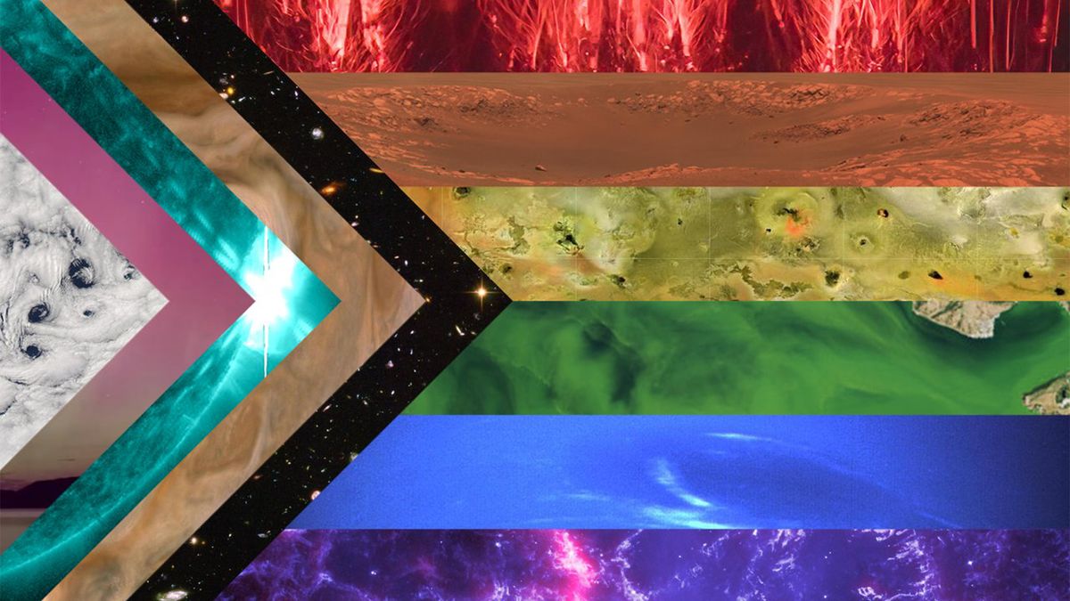 NASA's stunning Pride flag is made entirely from space imagery ...