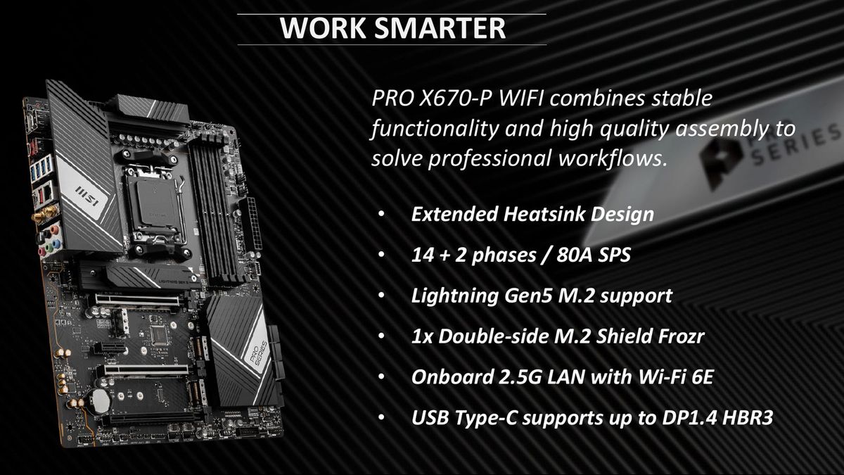 MSI X670 motherboards