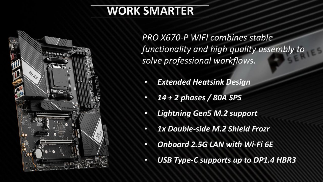 MSI X670 motherboards