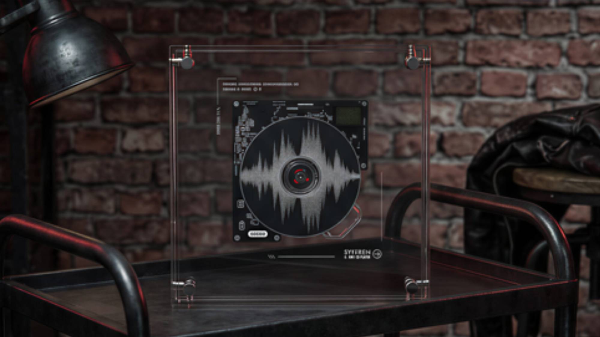The Syitren RM1 CD player on a table