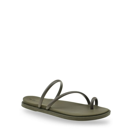 No Boundaries Strappy Toe Loop Sandals, Women's