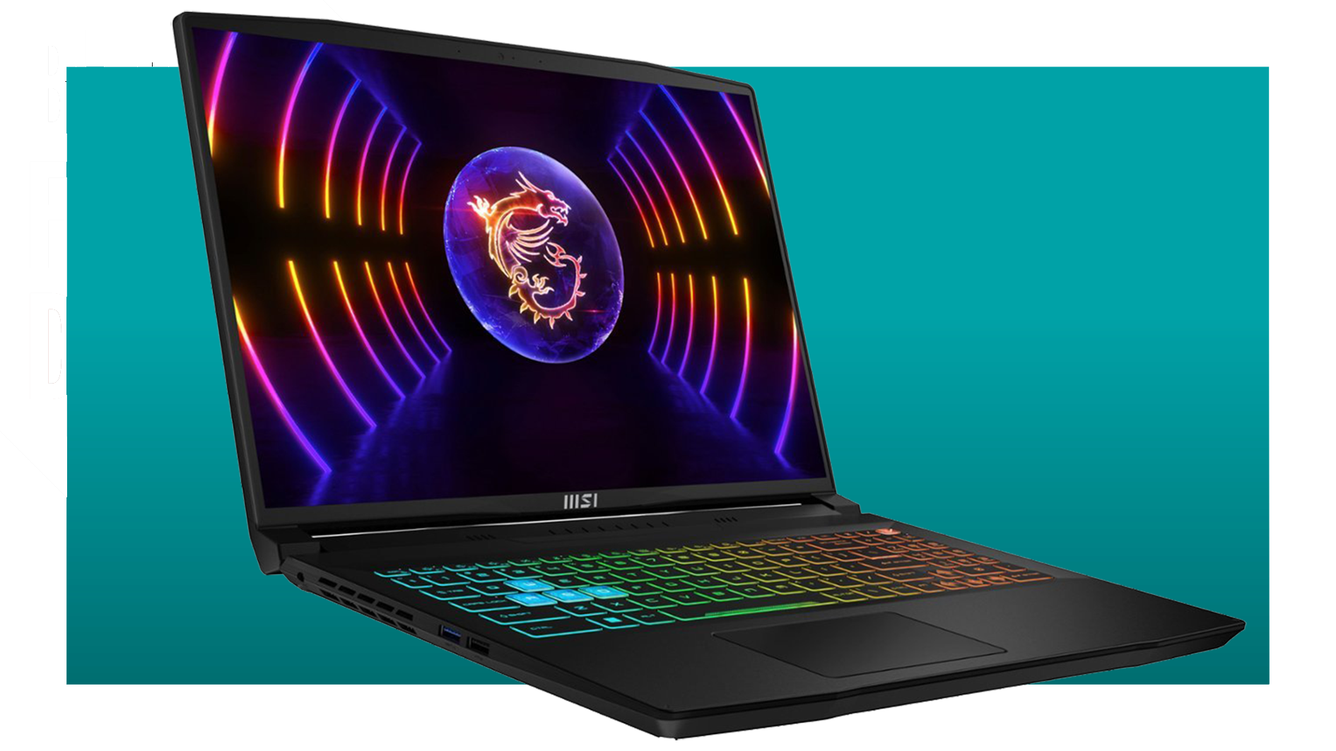 MSI Crosshair 16 on a blue background