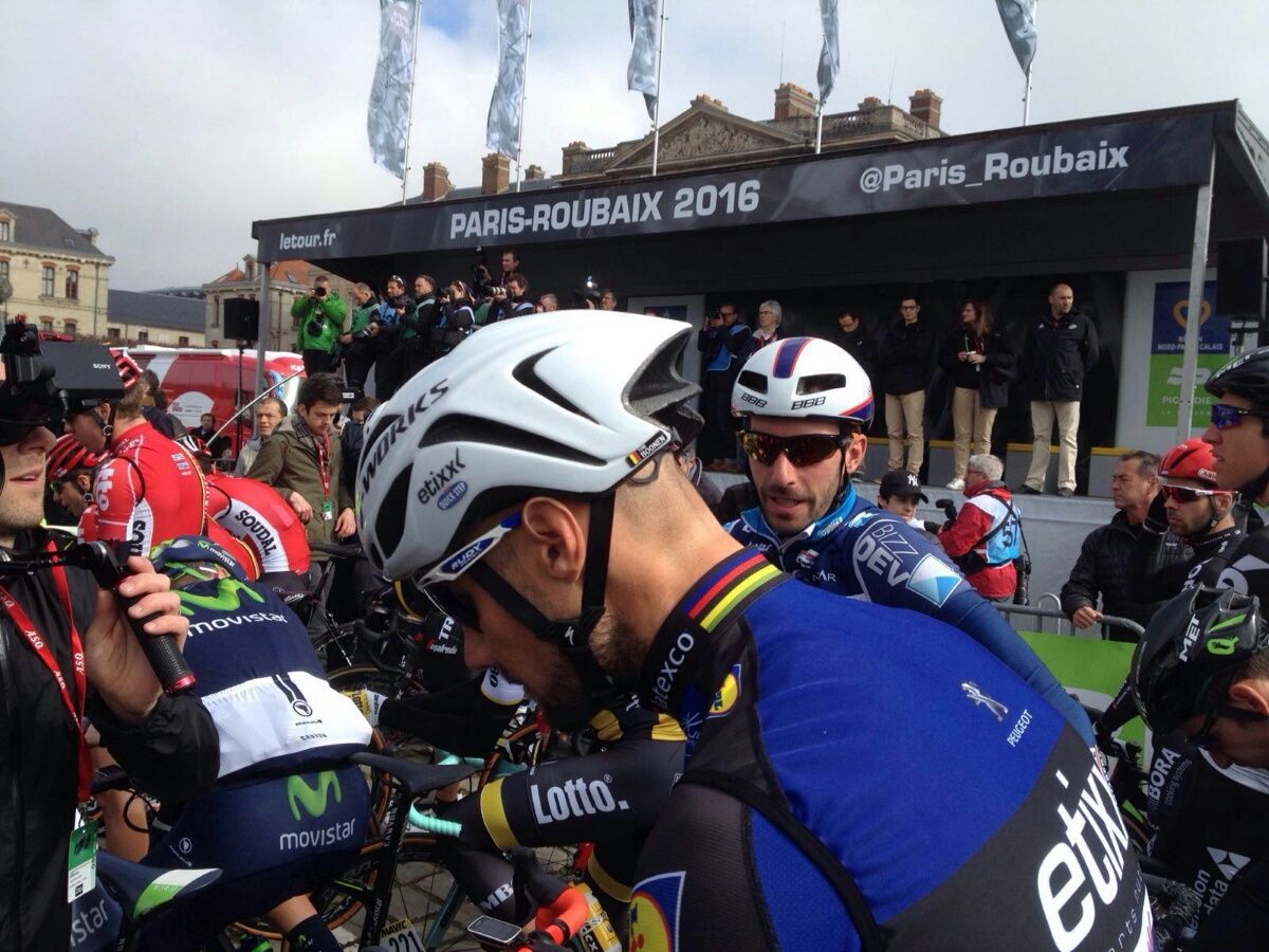 Tom Boonen on the start line