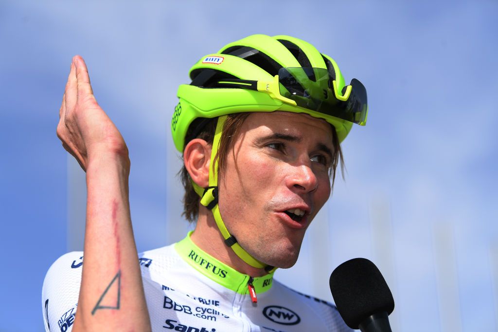 JAWW SAUDI ARABIA FEBRUARY 04 Start Yoann Offredo of France and Team CircusWanty Gobert during the 1st Saudi Tour 2020 Stage 1 a 173km stage from Saudi Arabian Olympic Committee to Jaww SaudiTour on February 04 2020 in Jaww Saudi Arabia Photo by Stuart FranklinGetty Images