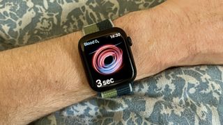 Apple Watch Series 7 images of watch on test