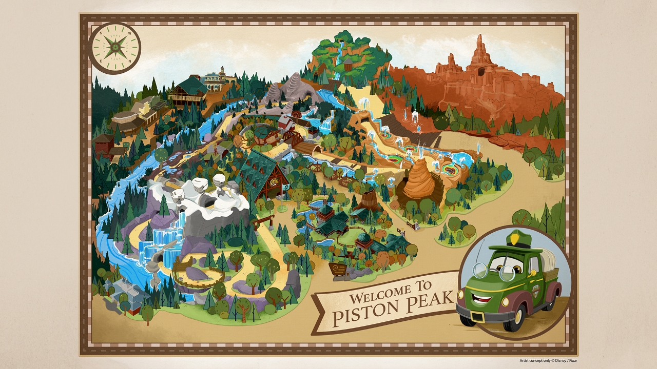 Piston Peak concept art for Magic Kingdom