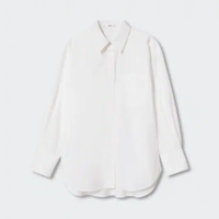 Oversize cotton shirt, £36 | Mango