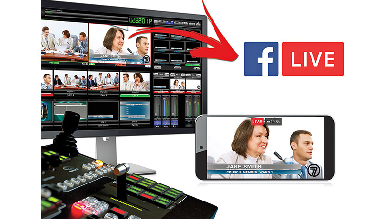 Broadcast Pix Adds Native Facebook Live Support to Integrated Production Switchers