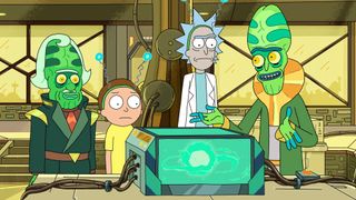 A miniuniverse that powers a car battery? Only in the world of "Rick and Morty."