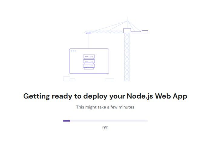 node.js एप अपलोड गर्न प्रतीक्षा विन्डोको छवि