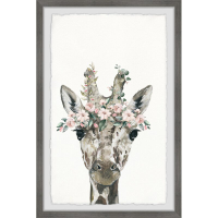 Harriet Bee Dangelo Floral Crowned Giraffe Framed Art | £52.99 at Wayfair