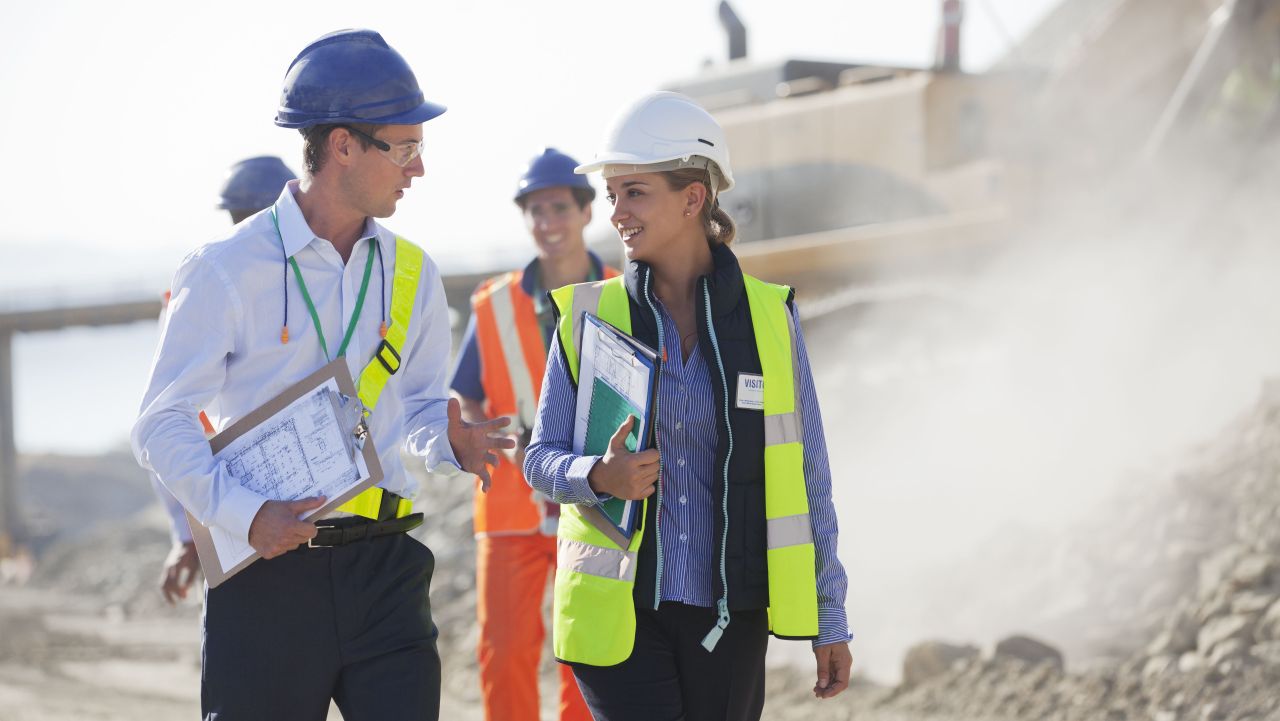 female construction worker