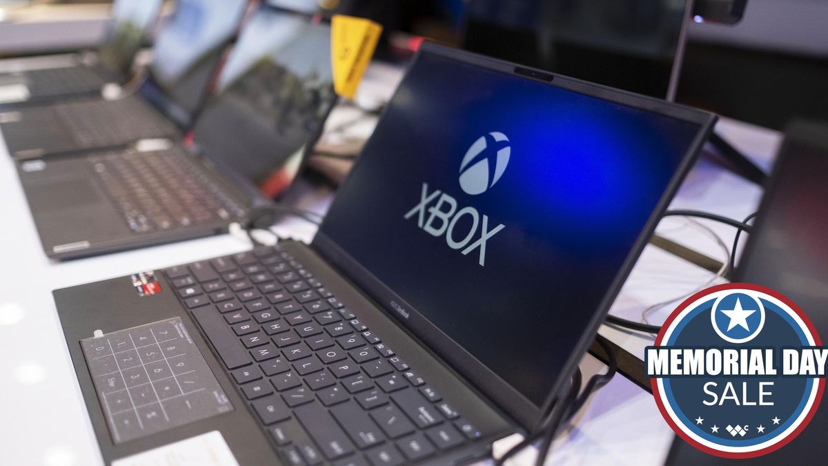 An XBOX logo is seen on a screen of an ASUS ZenBook in an IT-City multi brand shop at the Paytakht computer centre in northern Tehran 