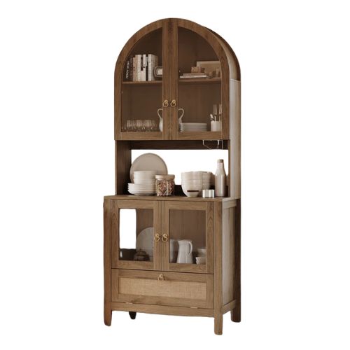 Wayfair, Tall Arched Kitchen Pantry Cabinet