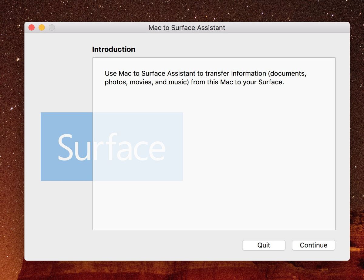 Mac to Surface Assistant