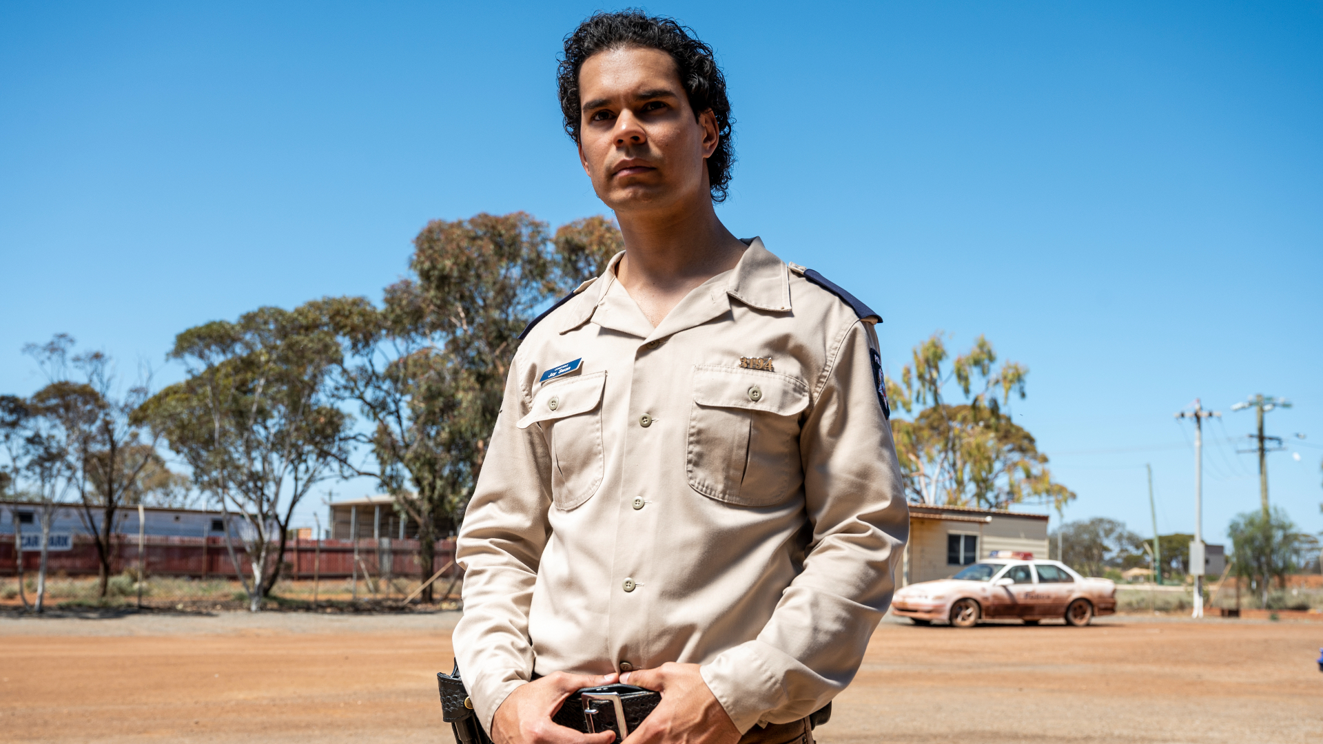 Jay Swan (Mark Coles Smith) poses for Mystery Road Origin