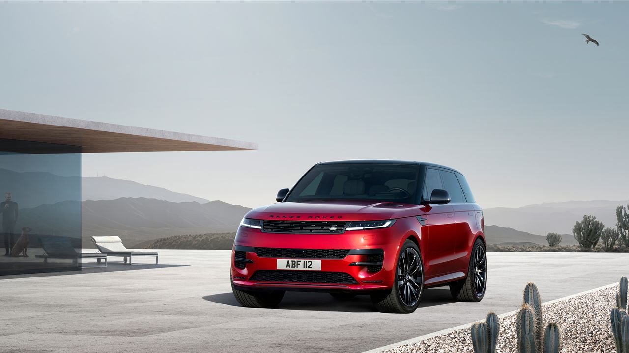 New Range Rover Sport in red