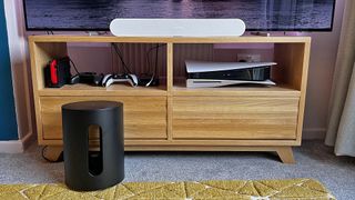 Sonos Sub Mini in living room