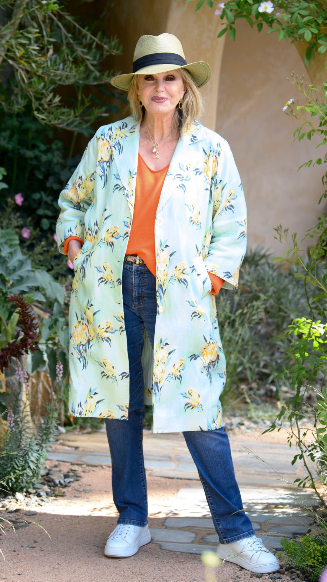 oanna Lumley attends the RHS Chelsea Flower Show 2026 at The Royal Hospital Chelsea on May 18, 2026 in London, England