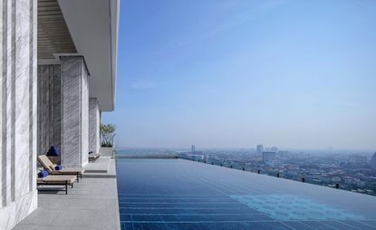 Infinity pool overlooking Bangkok