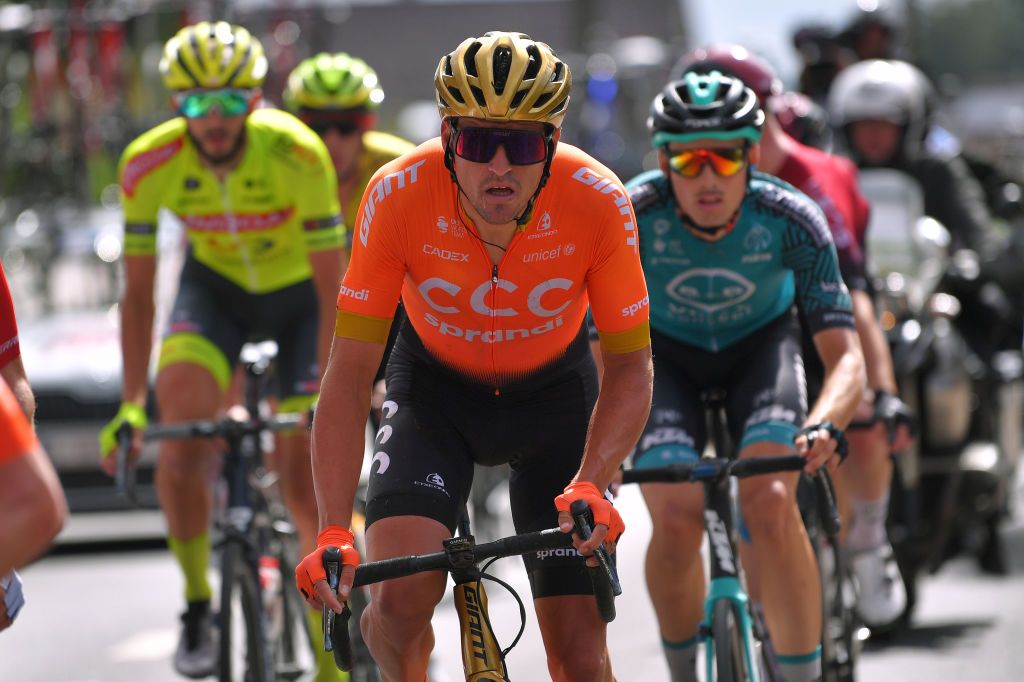 WAVRE BELGIUM AUGUST 17 Greg Van Avermaet of Belgium and CCC Team during the 41st Tour de Wallonie 2020 Stage 2 a 1723km stage from Frasnes Lez Anvaing to Wavre TourdeWallonie TRW2020 on August 17 2020 in Wavre Belgium Photo by Luc ClaessenGetty Images