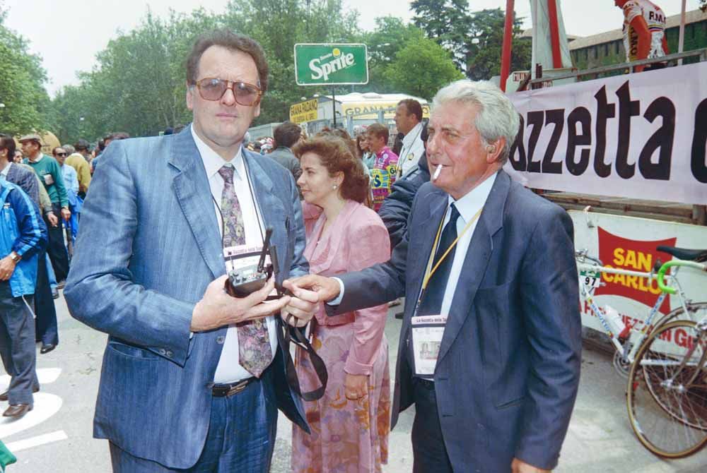 Torriani in Milan at the 1990 Giro