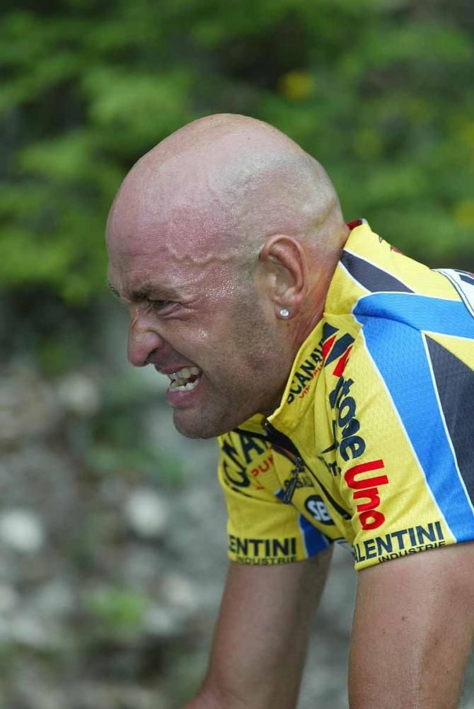 Marco Pantani racing in his final season