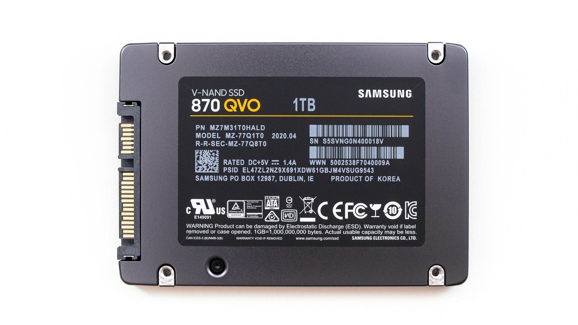 内蔵型SSD Samsung 870 QVO 2TB SSD SAMSUNG 870 QVO Series 2.5