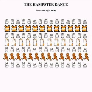 A screenshot of the Hampster Dance website