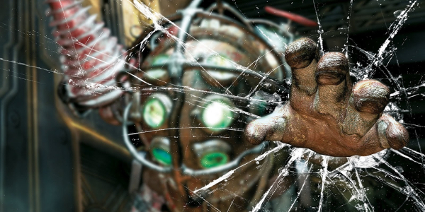 Bioshock Big Daddy Breaking Through The Glass