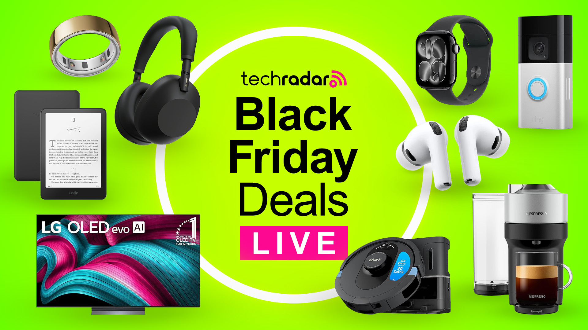 Collage of tech from the Black Friday sales 