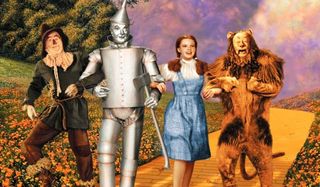 The Wizard of Oz Scarecrow Tin Man Dorothy and The Cowardly Lion on the Yellow Brick Road