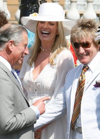 King Charles with Rod Stewart and Penny Lancaster