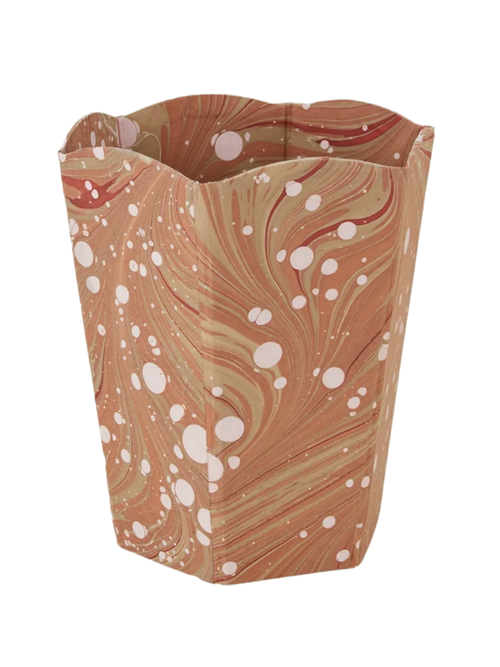 Marbleized Scalloped