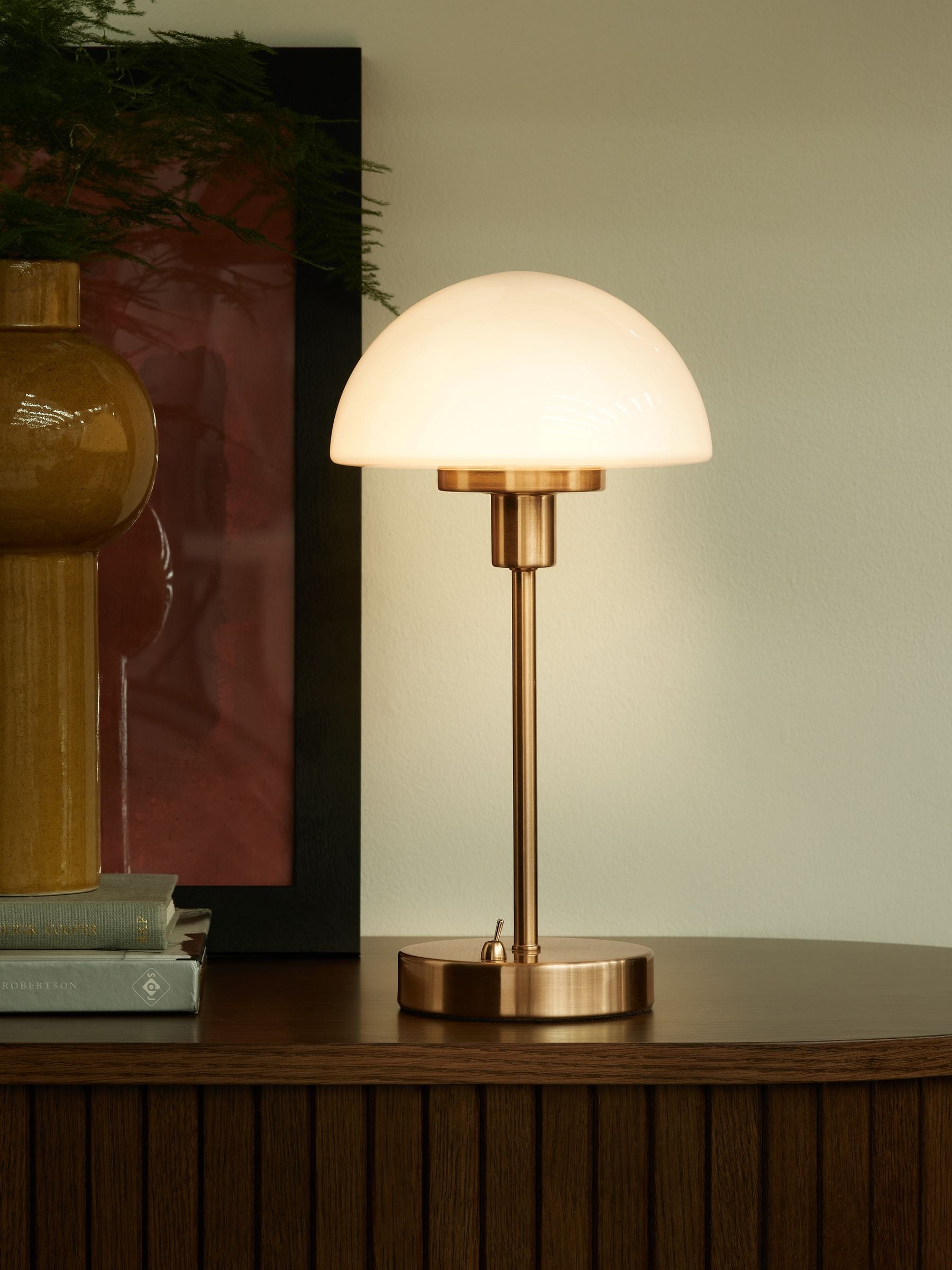 Brass Lambeth Rechargeable Wireless Table Lamp - Size One