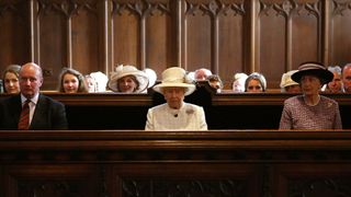 Queen Elizabeth II at church